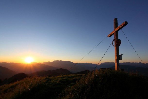 Sonnenuntergang an der "Gabel" (Kitzstein, 2.037 m) I