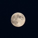 Der Mond in seiner vollen Pracht - aufgenommen mit einem 200er-Tele + 1,4-fach Converter