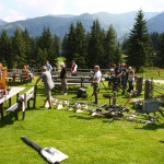 Die Salzburger Knittelbeisser auf der Hirschgrubenalm