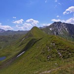 Blick vom Kreuzeck ins Tappenkar und zum Klingspitz