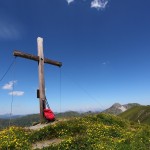 Gipfel Kreuzeck (2.204 m) mit Blick zum Draugstein