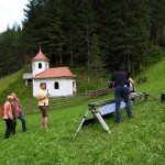 An der Wolfaukapelle mit Helga Zraunig