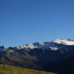 Modell-Seegelflieger über der Ankogelgruppe in den Hohen Tauern