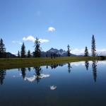 Ein wunderbarer Platz der Spiegelsee - kaum zu glauben, dass er eigentlich ein Beschneiungsteich ist