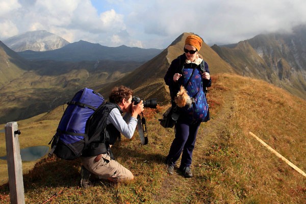 Gregor mit Katrin und Loki