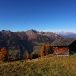 Herbst am Saukar - Heustadel nahe der Saukaralm