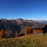 Herbst am Saukar - Heustadel nahe der Saukaralm