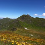 Blick vom Mureck auf´s Murtörl und das Nebelkareck