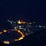 In Großarl herrscht noch Nachtruhe - aufgenommen vom Wetterkreuz