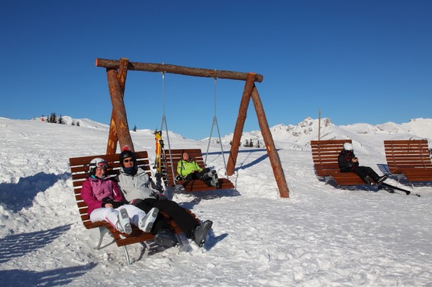 Rast am 2011 von den Großarler Bergbahnen errichteten "Naturplatz´l"