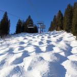 Buckelpiste bei der Harbachbahn ideal ausgeprägt