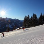 Weite Schwünge auf weißem Teppich