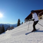 Es geht schon wieder weiter. Die noch tief stehende Sonne ist unser steter Begleiter