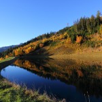 Speicherteich an der Mittelstation - Blick nach Süden