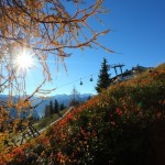 Herbst an der Panoramabahn-Bergstation