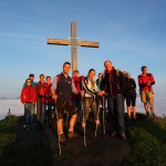 In der Morgensonne erstrahlt der Gipfel in besonderem Licht