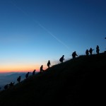 Aufstieg zum Gipfel - noch lange vor Sonnenaufgang