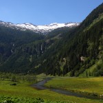 Zum Vergleich - Blick in den Talschluss heuer im Frühjahr