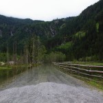 Unmittelbar nach der Ötzlbrücke. Ab hier ist Schluss!