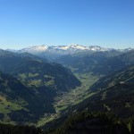 Blick vom Tennkogel ins Großarltal und die Hohen Tauern