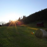 Sonnenuntergang an der Unterwandalm