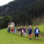 Gewandert wurde unter anderem auch am Kapellen-Wanderweg