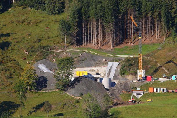 Die Baustelle für den neuen Hochbehälter