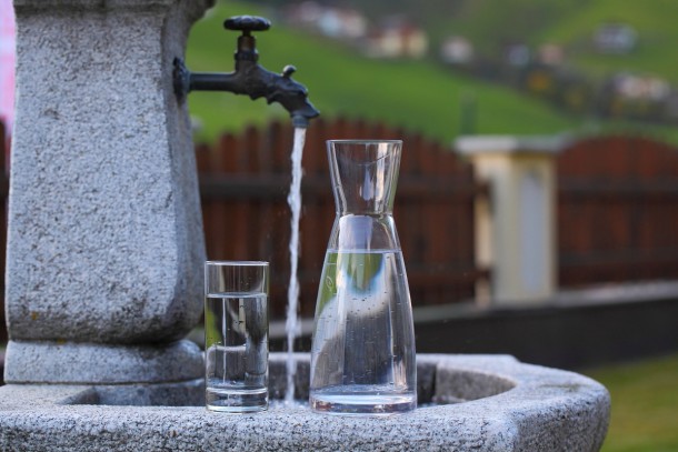 Herrliches Trinkwasser - frisch aus der Leitung