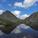 Unbenannte Lacke mit Blick zur Arscharte und zum Petereck