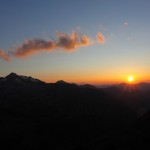 Sonnenuntergang an der Muritzenscharte