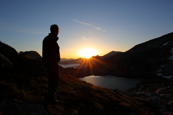 Sonnenaufgang am oberen Schwarzsee