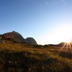 Tagesanbruch auf der Muritzenscharte, 2.386 m