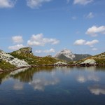 Unbenannter See nahe dem Murtörl mit Blick zum Weißeck