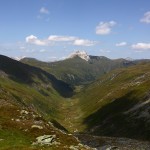 Blick zum Weißeck, darunter das Murtal/Sticklerhütte