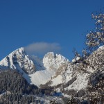 Höllwand und Sandkogel in der heutigen Morgensonne