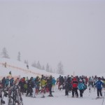 Kräftiger Schneefall an der Bergstation - so soll der Winter sein.