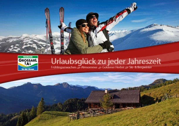 Titelseite Prospekt "Urlaubsglück zu jeder Jahreszeit"