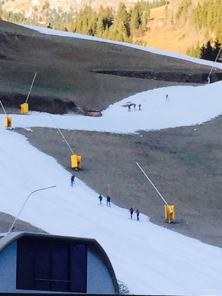 Piste im Großarltal ganz schön frequentiert - und trotzdem stört an dem Bild etwas