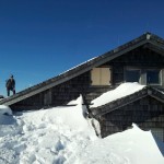 der Hüttenwirt hält noch Winterschlaf