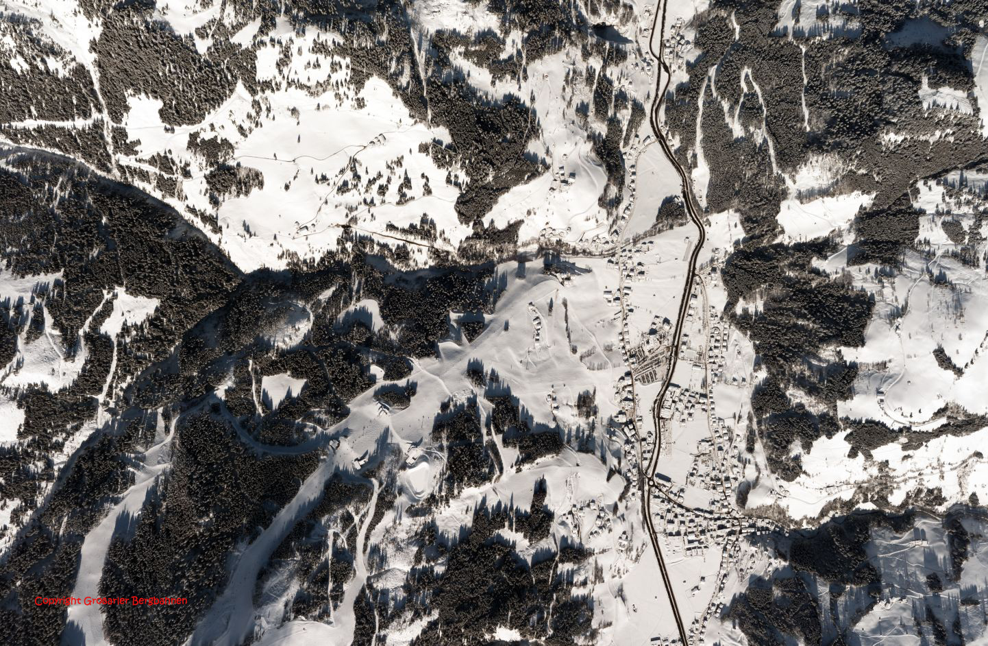 Skiregion Großarltal aus der Adlerperspektive