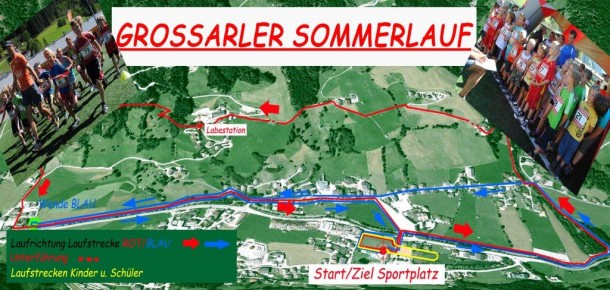 Streckenverlauf beim Sommerlauf